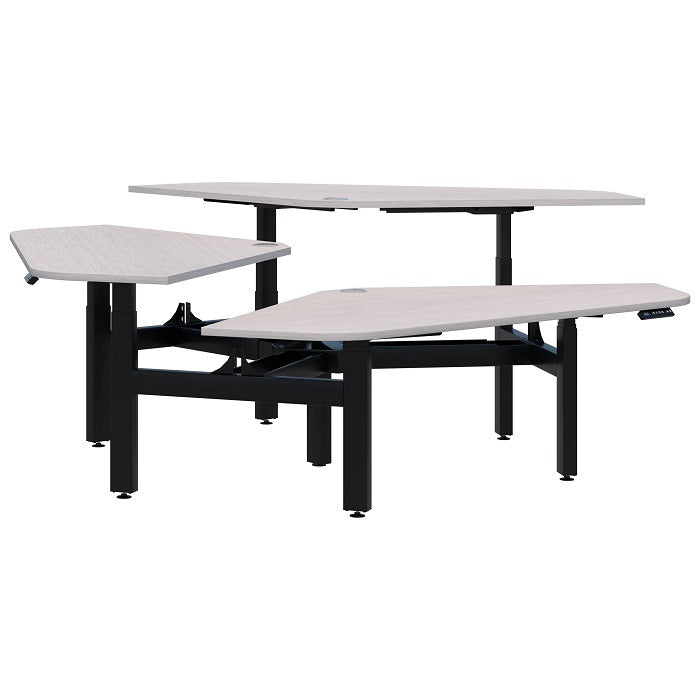 Summit II Electric 120° Rotor 3 Pod Desk 1200x1200/462mm