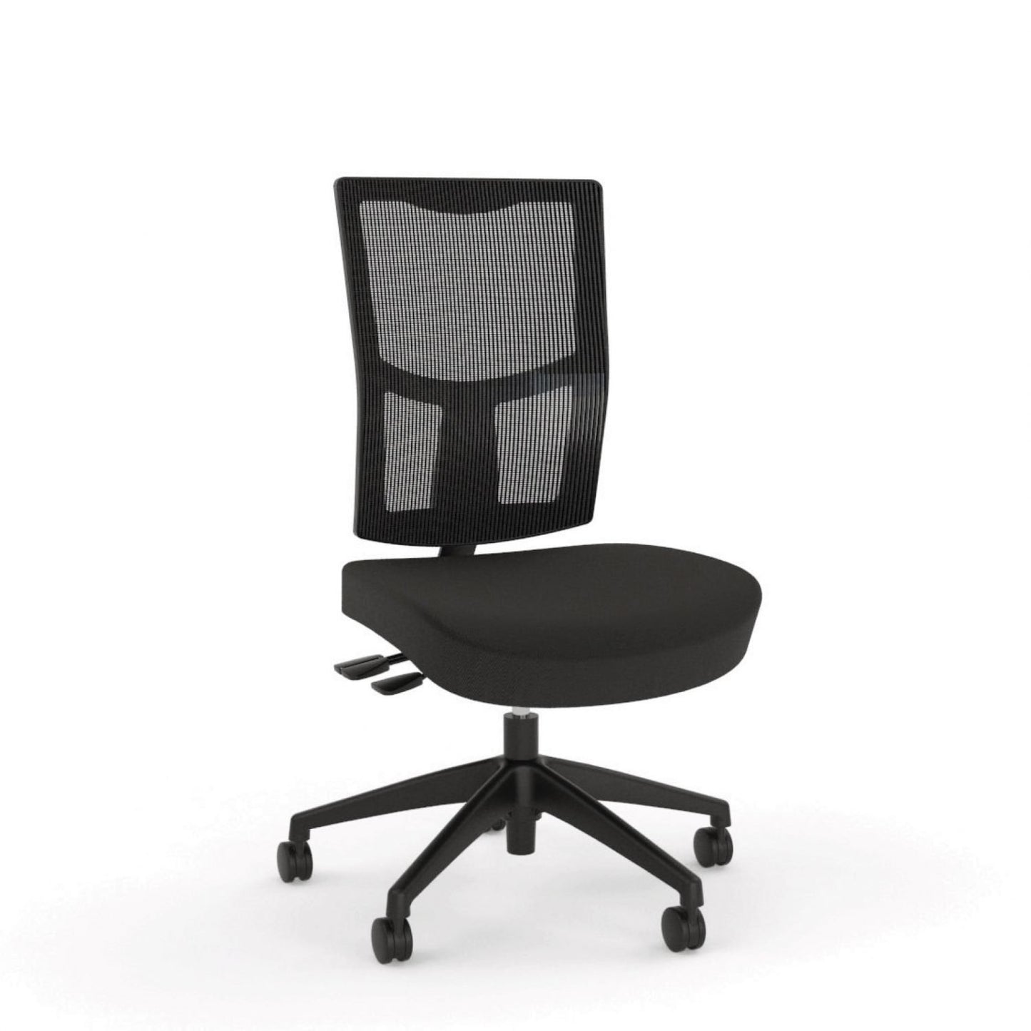 Knight Urban 3 Lever Mesh Back Chair (Nylon Base) - Black