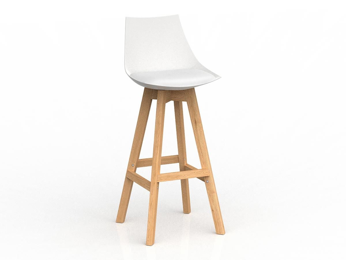 Knight Group Luna Bar Stool with Oak Base