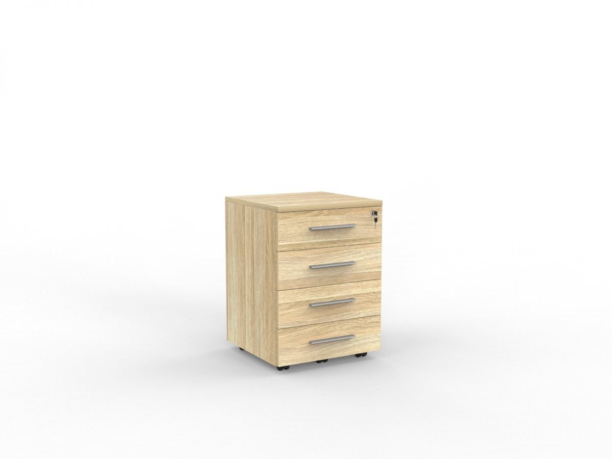 Knight Cubit 4 Drawer Mobile - Lockable