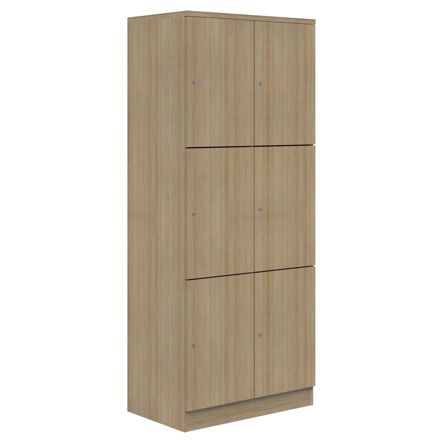 Mascot Locker-unit (3 x 2) 1490H x 800W x 500D (Meltecca Wood)