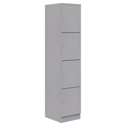 Mascot Locker-unit (4 x 1) 1945H x 400W x 500D (Meltecca Wood)