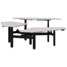 Summit II Electric 120° Rotor 3 Pod Desk  1200x1200/462mm