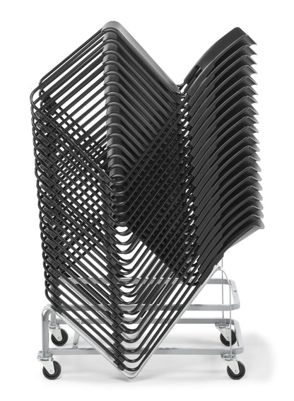 Slim Chair with seat upholstered in Textilia Quantum