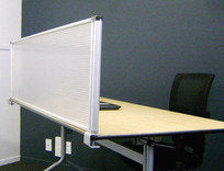 Desk Mounted Partition - Fits 1800L Desk - Frosted