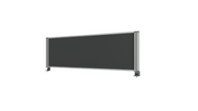 Desk Mounted Partition - Fits 1500L Desk - Charcoal Fabric