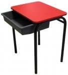 Fixed Top Student Desk with Tote