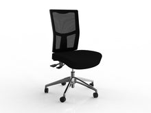 Knight Urban 3 Lever Mesh Back Chair (Alloy Base) - Black