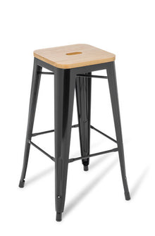 Industry Bar Stool with Ash Timber Top