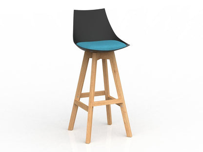 Knight Group Luna Bar Stool with Oak Base