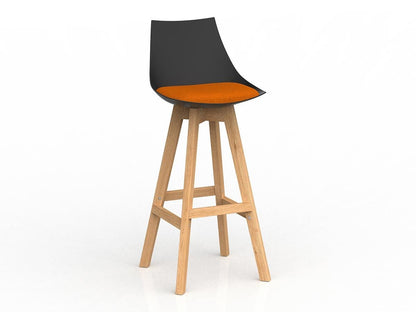Knight Group Luna Bar Stool with Oak Base