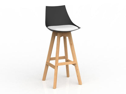 Knight Group Luna Bar Stool with Oak Base