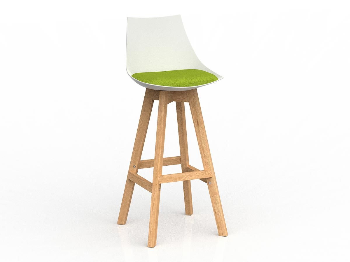 Knight Group Luna Bar Stool with Oak Base