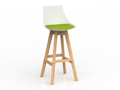 Knight Group Luna Bar Stool with Oak Base
