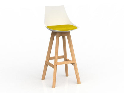 Knight Group Luna Bar Stool with Oak Base