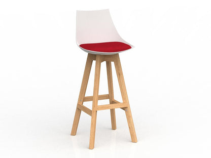 Knight Group Luna Bar Stool with Oak Base