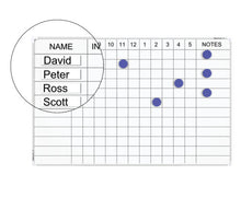 Staff Indicator WhiteBoards - 450 x 600 (12 Name)