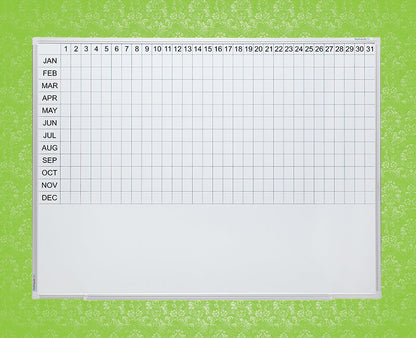 Clarity Porcelain Planner WhiteBoards - 1200 x 1800 (Year, Term or School)