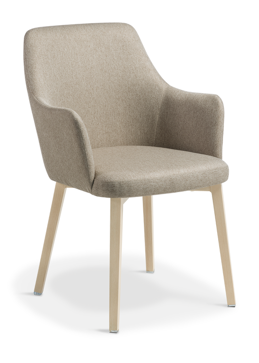 Eden Olli Chair Timber Look Base