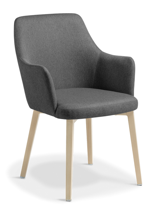 Eden Olli Chair Timber Look Base